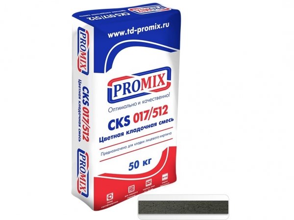 Купить цветную кладочную смесь Promix CKS512 - 1400 темно-серая (50 кг) в Москве