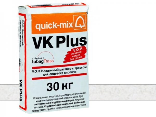Купить цветной кладочный раствор Quick-mix VK plus - A-алебастрово-белый арт. 72101 (30 кг) в Москве