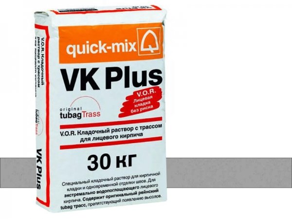 Купить цветной кладочный раствор Quick-mix VK plus - T-стально-серый арт. 72115 (30 кг) в Москве