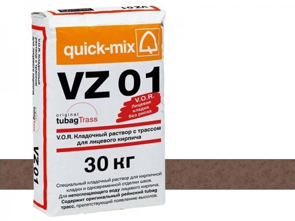 Купить цветной кладочный раствор Quick-mix VZ 01 - P-светло-коричневый арт. 72212 (30 кг) в Москве