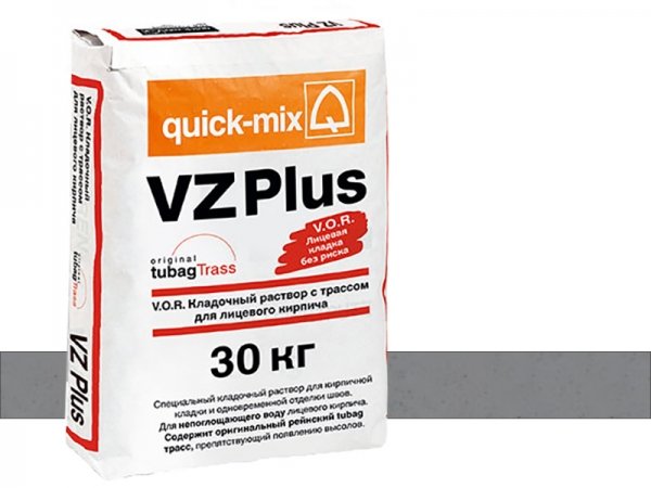 Купить цветной кладочный раствор Quick-mix VZ plus - D-графитово-серый (30 кг) арт. 72004 в Москве