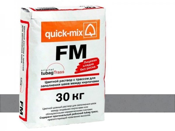 Купить цветной шовный раствор Quick-mix FM - D-графитово-серый арт.72304 (30 кг) в Москве