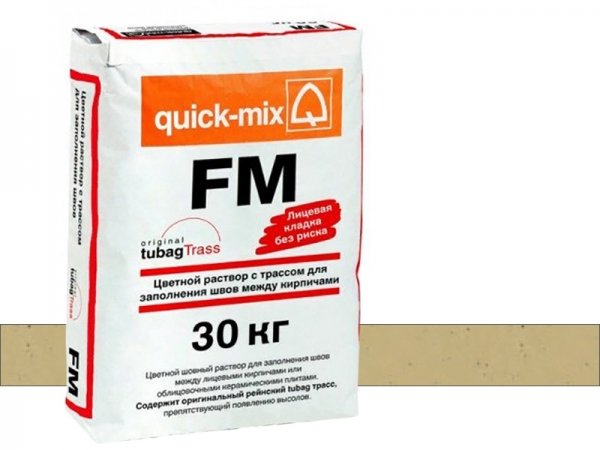 Купить цветной шовный раствор Quick-mix FM - I-песочно-желтый арт.72309 (30 кг) в Москве