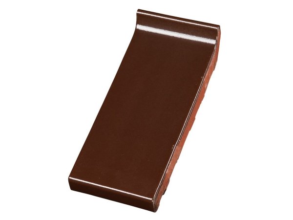 Клинкерный отлив Wienerberger dark brown glazed, 105x250x30 мм