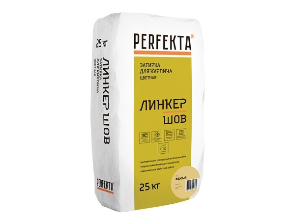 Купить декоративную затирочную смесь PERFEKTA Линкер Шов - цвет желтый в Москве