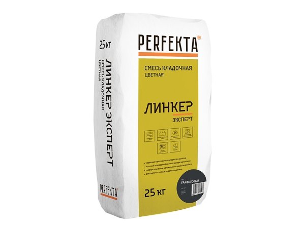 Купить цветную кладочную смесь PERFEKTA Линкер Эксперт - графитовая, 25 кг в Москве