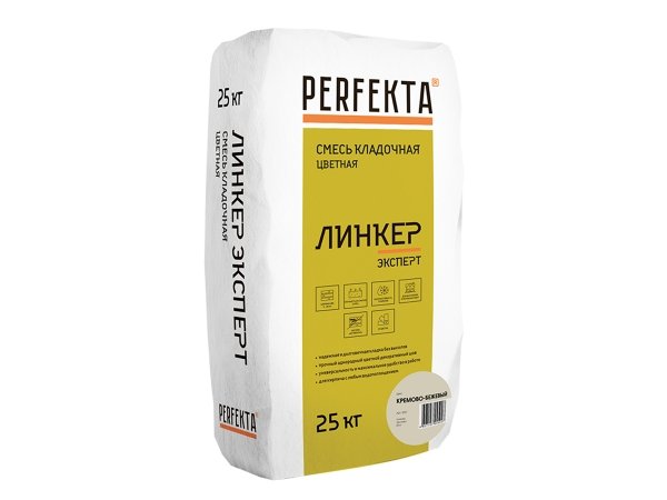 Купить цветную кладочную смесь PERFEKTA Линкер Эксперт - кремово-бежевая (25 кг) в Москве