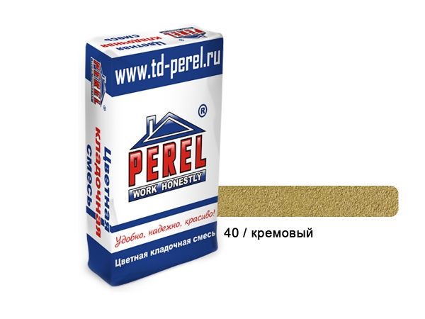 Купить цветную кладочную смесь Perel SL - 40 кремовая (50 кг) в Москве