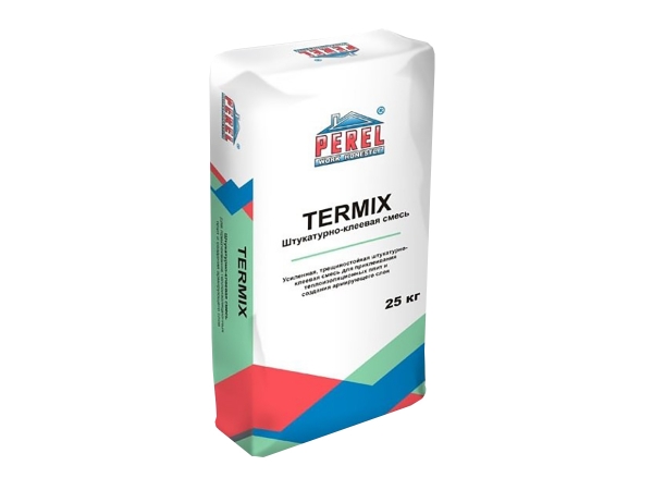 Купить усиленную штукатурно-клеевую смесь Perel Termix (0319) для теплоизоляционных плит в Москве