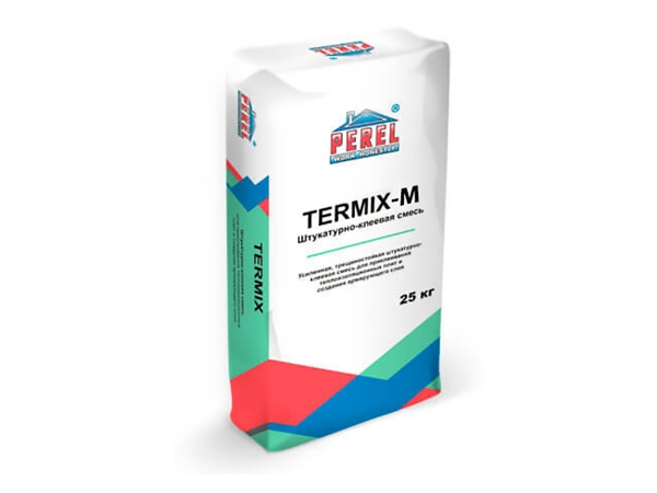 Купить усиленную штукатурно-клеевую смесь Perel Termix-M (0320) для теплоизоляционных плит в Москве