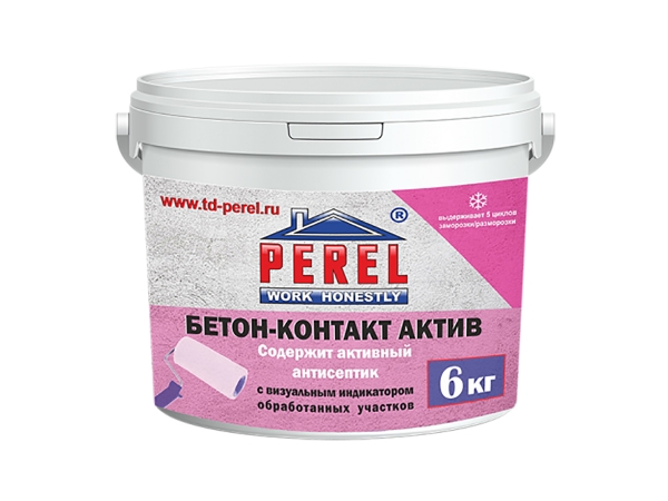 Купить бетон-контакт актив Perel Rof 8 кг для стен и потолков в Москве