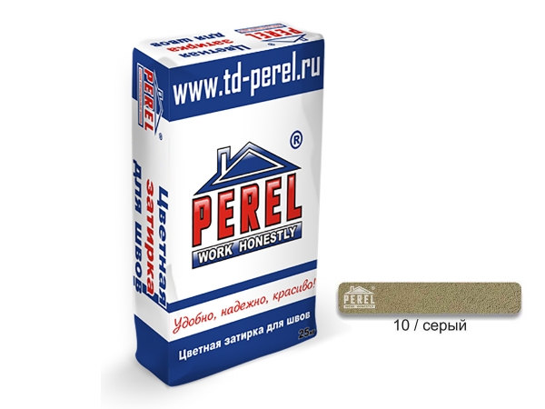 Купить цветную затирку Perel RL - 0410 серая (25 кг) в Москве