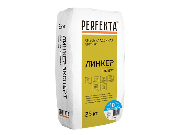 Купить цветную кладочную смесь PERFEKTA Линкер Эксперт ЗИМА - супер-белая (25 кг) в Москве