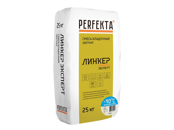 Купить цветную кладочную смесь PERFEKTA Линкер Эксперт ЗИМА - белая (25 кг) в Москве