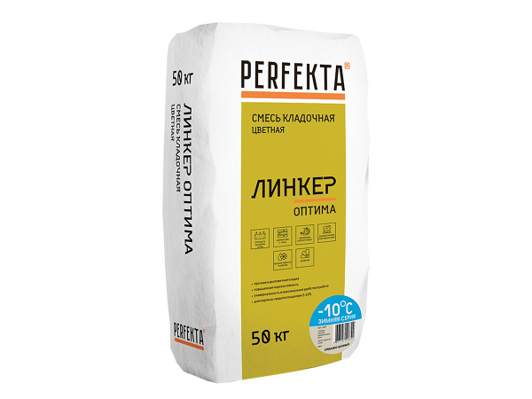 Купить цветную кладочную смесь PERFEKTA Линкер Оптима ЗИМА - кремово-бежевая, 50 кг в Москве