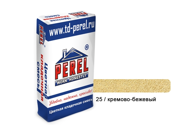 Купить цветную кладочную смесь Perel SL - 25 кремово-бежевая (25 кг) в Москве