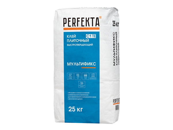 Купить клей плиточный универсальный Perfekta Мультификс C1 TE, 25 кг в Москве