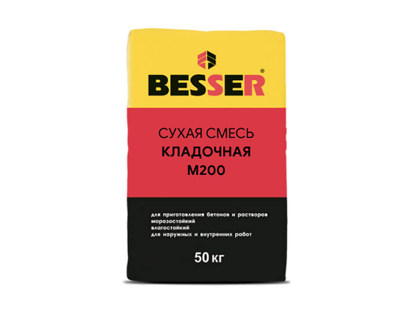 Купить сухую кладочную смесь Besser М-200 (50 кг) в Москве