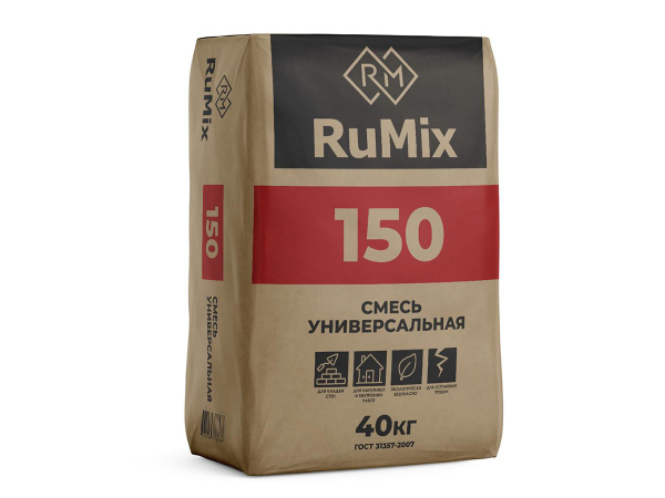 Купить сухую универсальную смесь RuMix М-150 (40 кг) в Москве