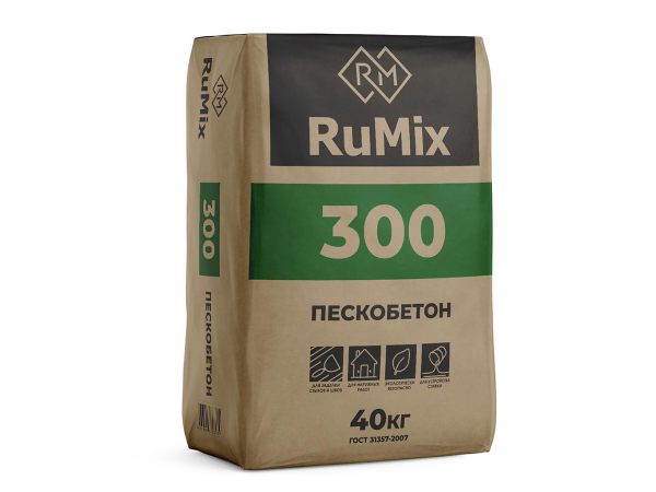 Купить пескобетон RuMix М-300 (40 кг) в Москве