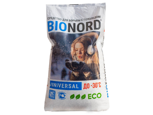 Купить противогололедный реагент УЗПМ BIONORD UNIVERSAL (23 кг) в Москве