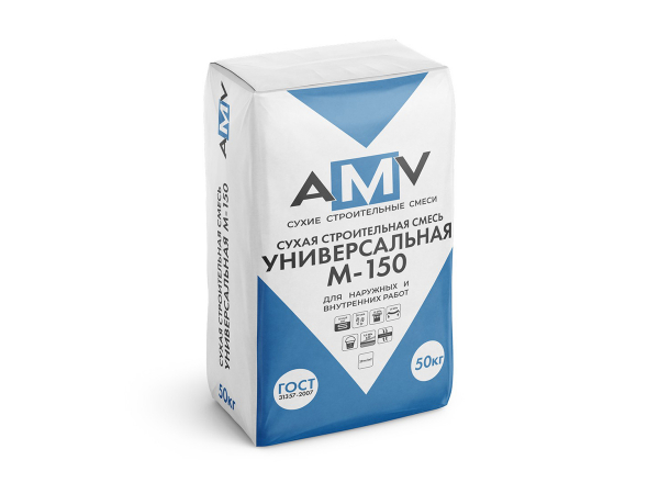 Купить сухую кладочную смесь AMV М-200 ТУ (50 кг) в Москве