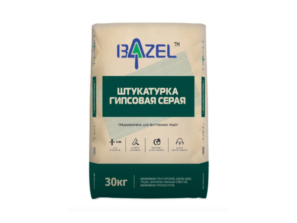 Купить штукатурку гипсовую Bazel машинного и ручного нанесения (30 кг) в Москве