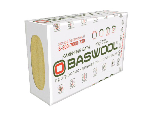 Купить утеплитель BASWOOL РУФ В 170 1200х600х40 мм (5 листов) в Москве