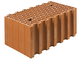 Керамический блок KERAKAM 44 для несущих внешних однослойных стен до 5-ти этажей