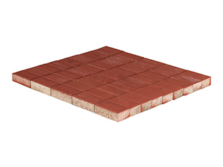 Тротуарная плитка Braer Прямоугольник Красный 200х100х60 мм