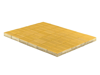 Тротуарная плитка Braer Прямоугольник Желтый 200х100х40 мм
