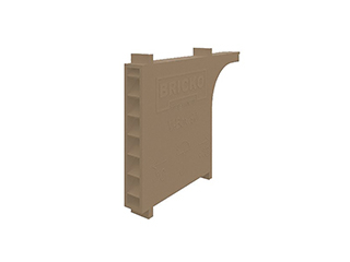 Вентиляционная коробочка Bricko V-Box-90 - 90х60х10мм, цвет песчано-коричневый