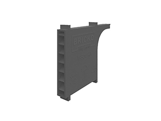 Вентиляционная коробочка Bricko V-Box-90 - 90х60х10мм, цвет темно-серый