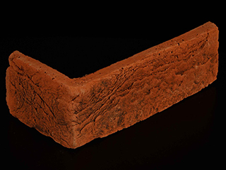 Декоративный камень Клинкерный кирпич Petra 17П3.У угловой литой