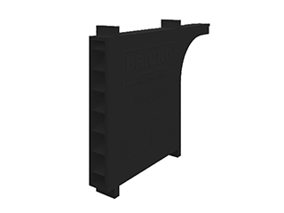 Вентиляционная коробочка Bricko V-Box-90 - 90х60х10мм, цвет черный